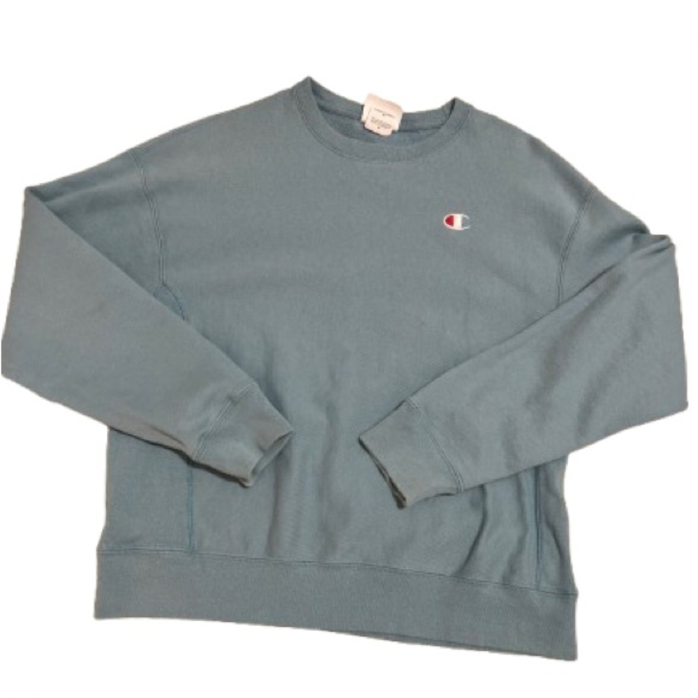 Champion Light Blue Crewneck Sweatshirt Vintage Size M